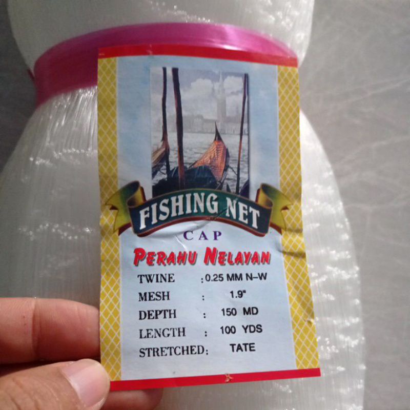 Jaring ikan import jaring ikan layur 0.25 1.9 inchi 150md/100yds tate pukat ikan jaring ikan kecil jaring ikan senar nelayan jaring ikan murah