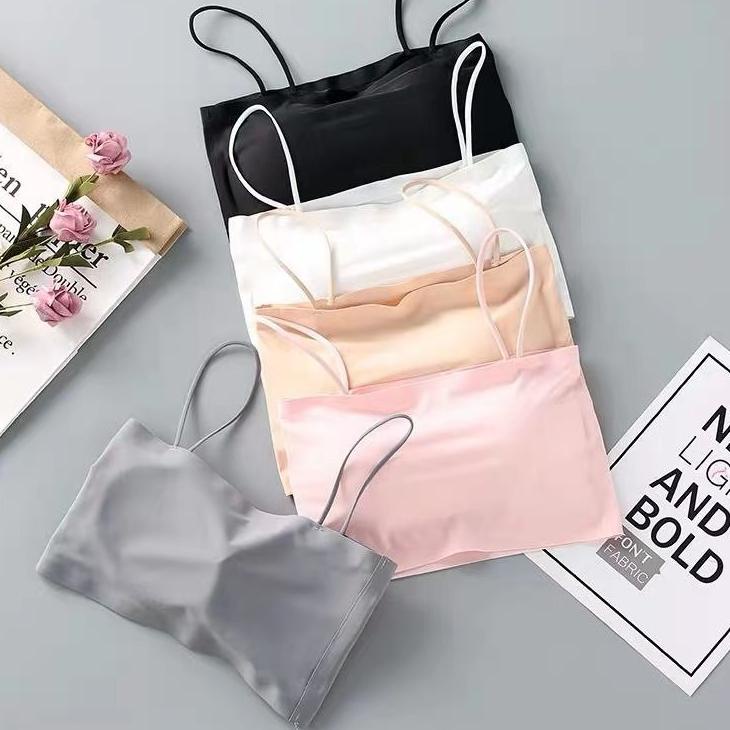 Buruan pesan--✨WINGALERY✨ Bra Wanita Model Seamless Bahan Ice Silk BH Fashion Korea Sexy Cantik Impo