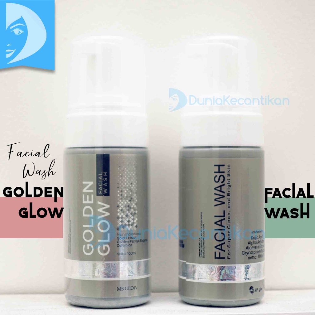 Ms Glow Golden Glow Facial Wash Sabun Wajah Pembersih Wajah BPOM Original Face Wash Ms Glow