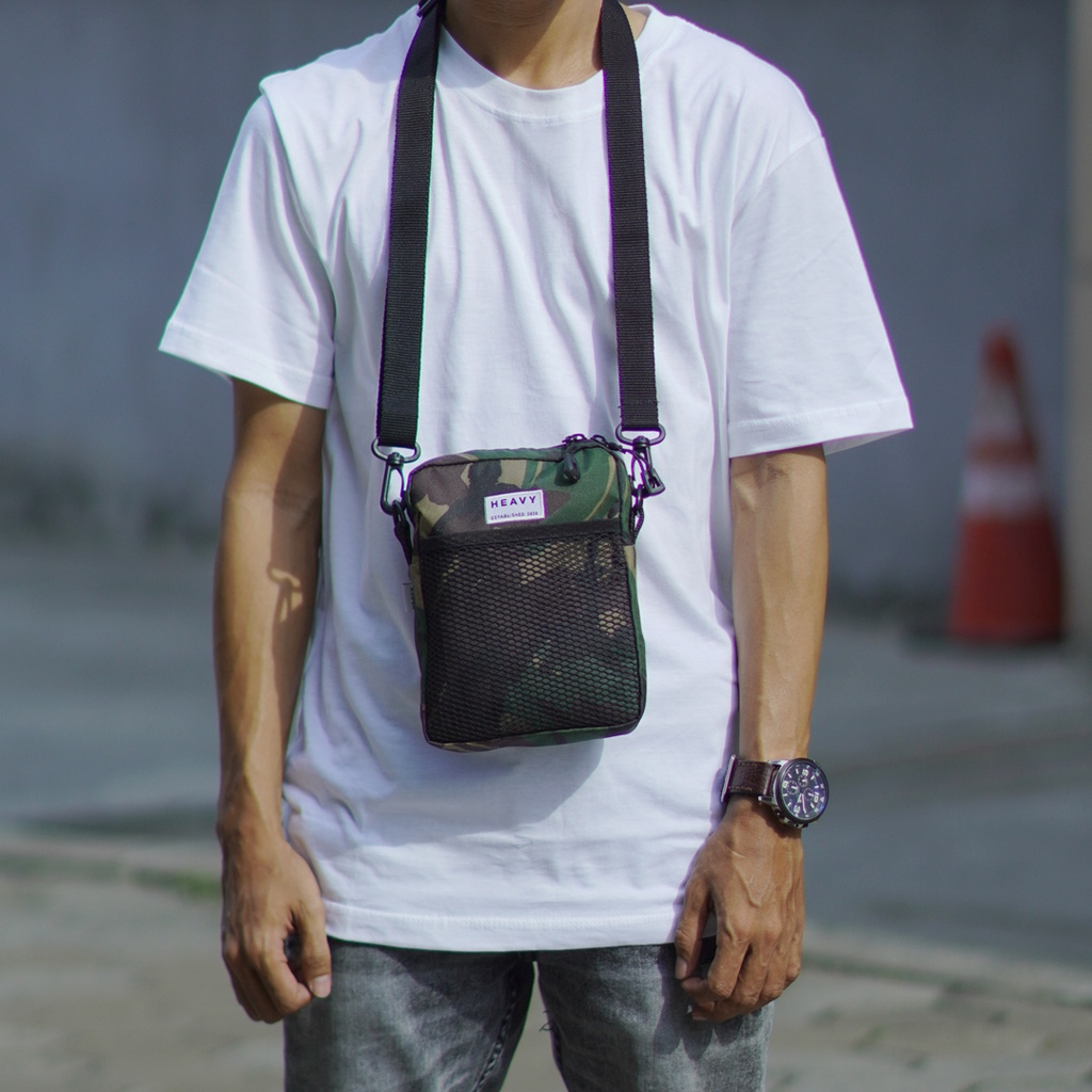 Heavy.bag tas selempang pria distro - Sling Bag Heavy Premium Casual Pouch Bag - tas pria