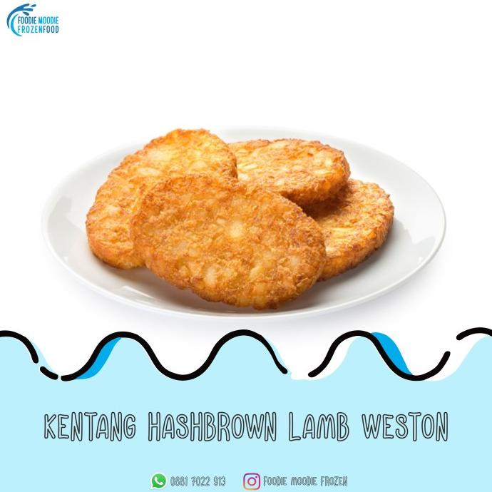 

Kentang hashbrown lamb weston packing asli pabrik 1,3kg