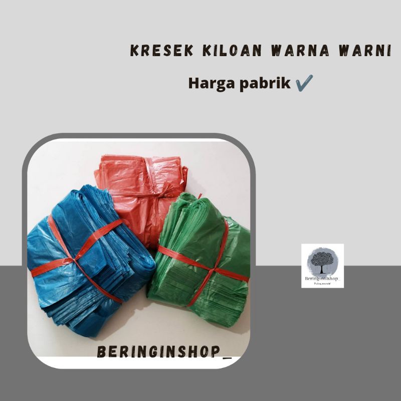 Kantong Kresek | Kresek Los Warna Warni | Kresek Los Kiloan Warna Warni