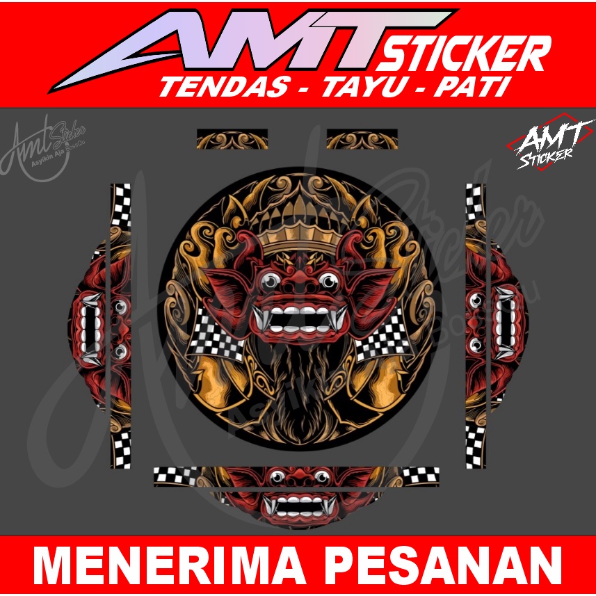 STIKER DECAL SANGKAR MURAI BISA NO 1,2,3 - BISA REQUEST