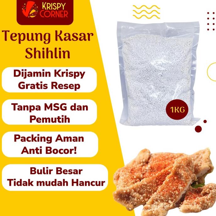 

[COD] Tepung Tapioka Kasar Ayam Cumi Udang Goreng Shilin Shihlin 1kg JT01 [COD]