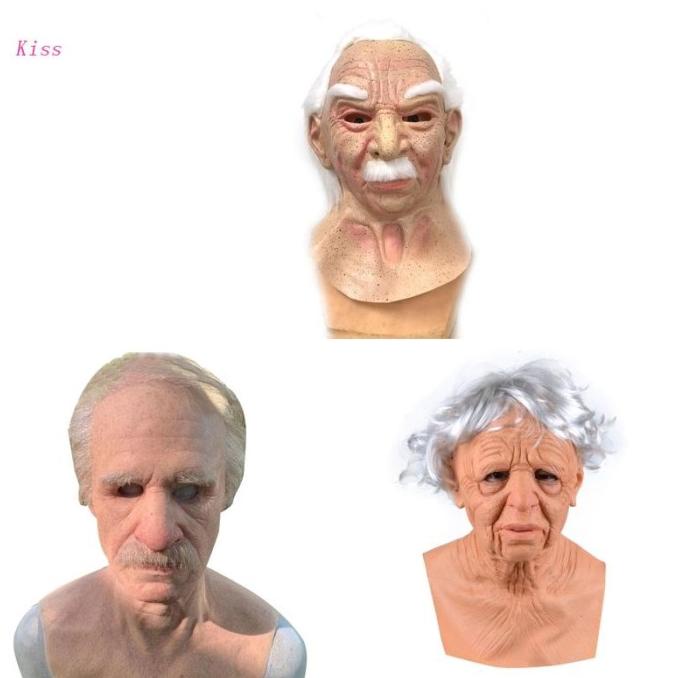 TOPENG WAJAH ORANG TUA BAHAN UNTUK PROPERTI HALLOWEEN ERG846B4DF