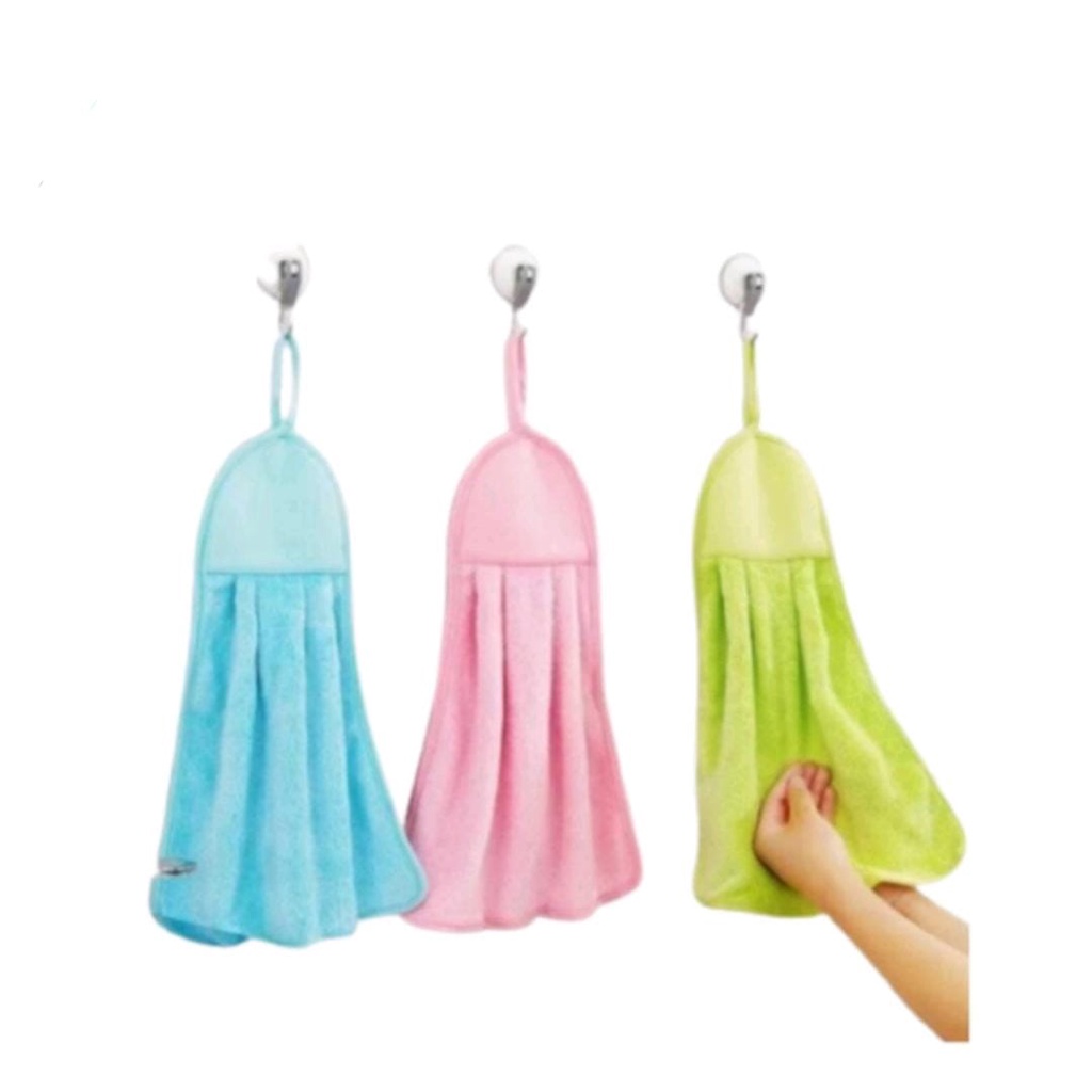 Kain Lap Tangan Gantung Warna Polos Handuk Tangan