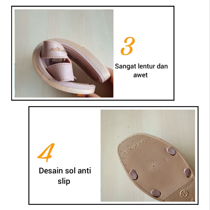 gof NEW ERA LB 10032.B Sandal Selop Wanita Karet Sandal Slop Jelly Sendal Cewek