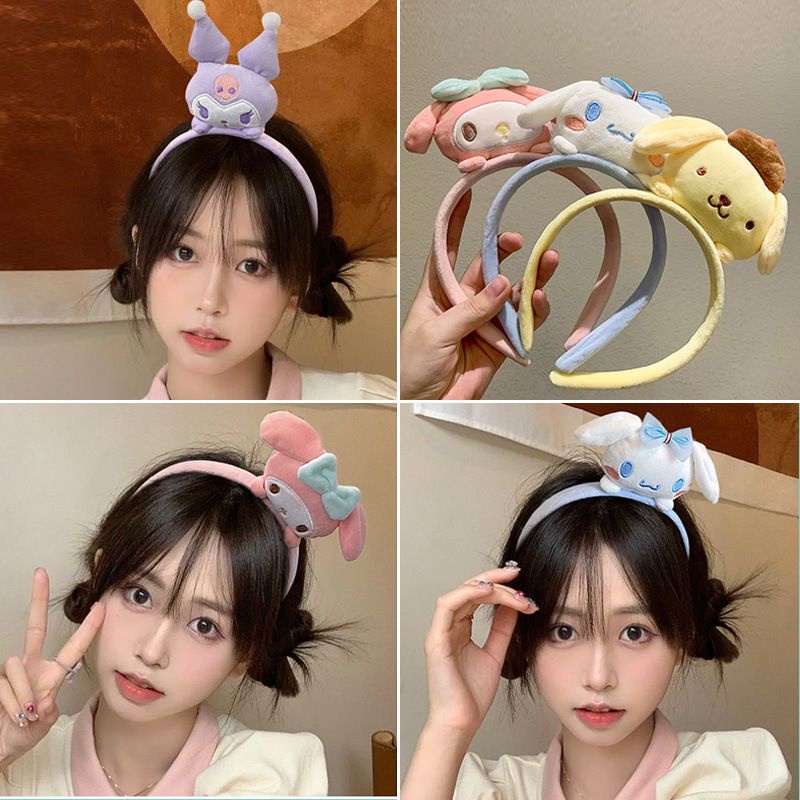 BANDO BANDANA CINNAMOROLL KUROMI MELODY POMPOMPURIN HEADBAND IMPOR LUCU FASHION