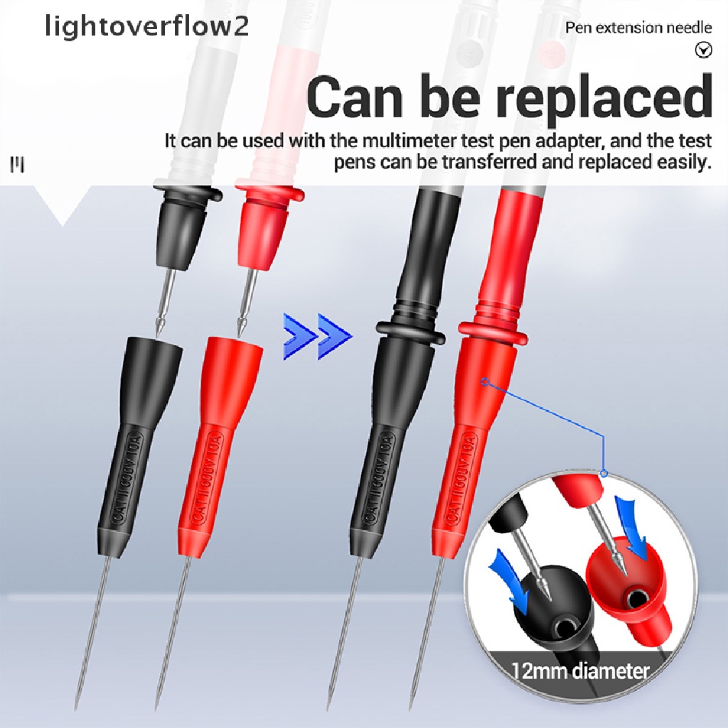 (lightoverflow2) 1 Pasang Pena Multimeter 2mm Sharp