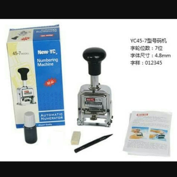 

Terbatas Numerator New Yc 7 Digit/ Stempel Nomor Otomatis / Automatic Numbering Murah