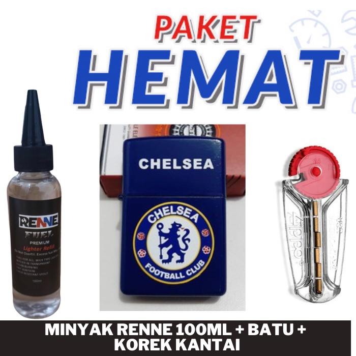 PAKET KOMPLIT SET KOREK API KANTAI CHELSEA PLUS MINYAK 100ML PLUS BATU