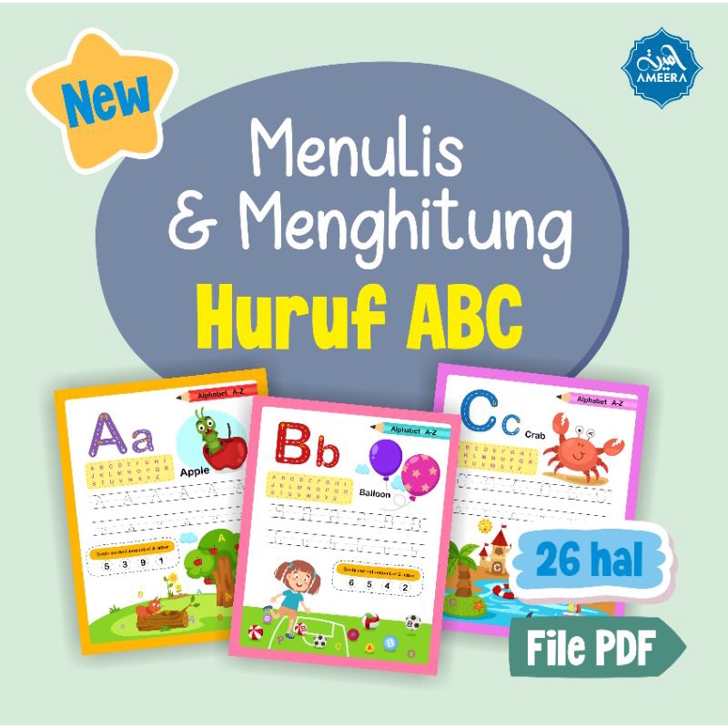 PDF menulis & menghitung huruf abjad bahasa inggris