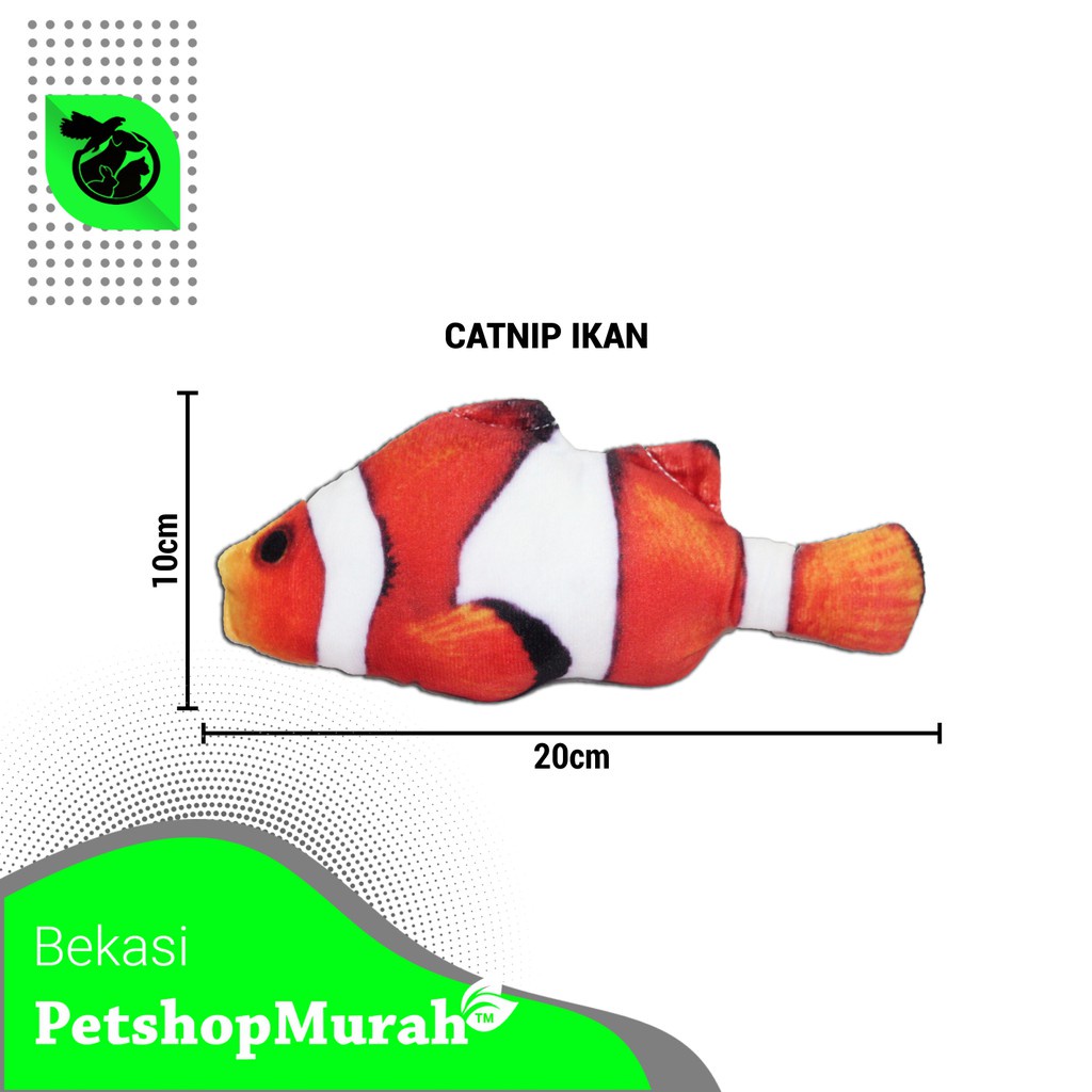 Mainan Kucing Anjing Gigitan Pet Toy Cat Nip Catnip Fish Ikan Murah