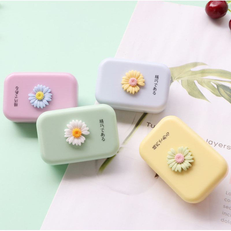 Tempat Softlens Mini Bunga Daisy / Softlens Case Estetik
