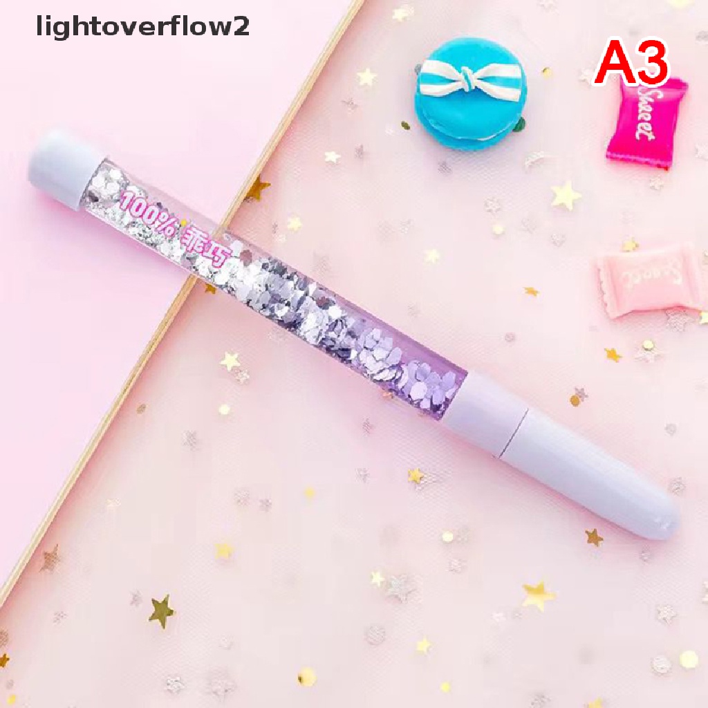 (lightoverflow2) Pulpen Gel 0.5mm Gaya Korea Selatan / Jepang Untuk Anak Perempuan (ID)