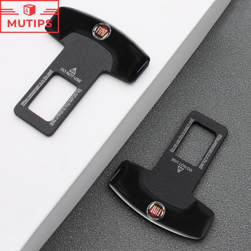 Fiat 1 / 2Pcs Gesper Sabuk Pengaman Mobil Bahan Aluminum Alloy Untuk 500 Bravo Punto Uno Toro Palio Argo Stilo Strada Mobi