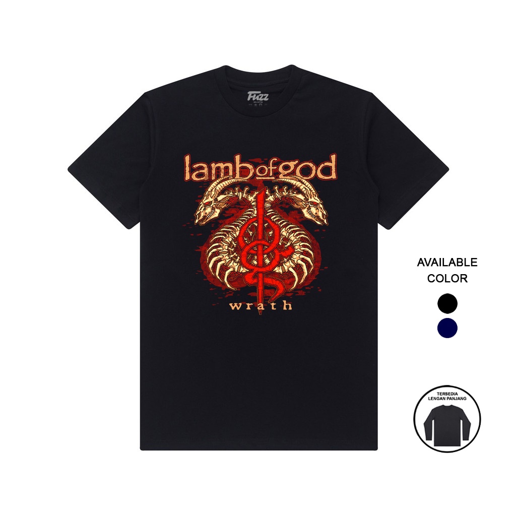 KAOS BAJU BAND LAMB OF GOD T SHIRT MUSIK METAL LOG PRIA WANITA DEWASA ORIGINAL BANDUNG