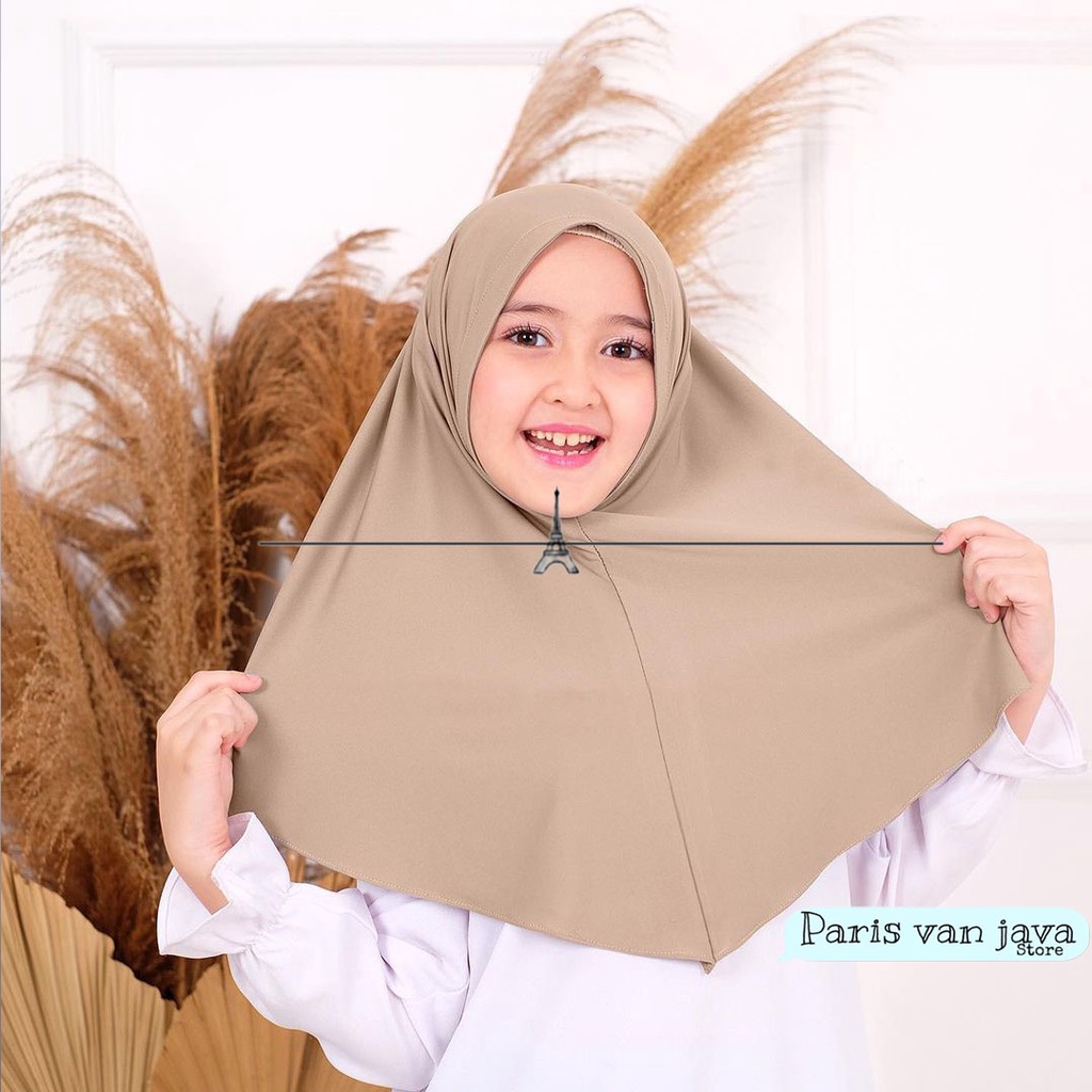 Bergo Instan Malaysia Anak Jersey 1 - 4 Tahun | Hijab Kerudung Anak | Jilbab Instan Anak
