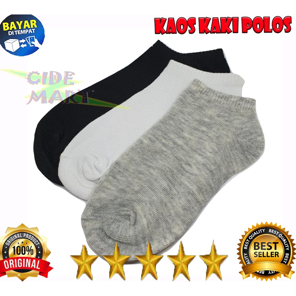 KAOS KAKI POLOS PRIA WANITA / KAOS KAKI PENDEK / KAOS KAKI SEMATA KAKI / KAOS KAKI FASHION / KAOS KAKI DEWASA OLAH RAGA / ANKLE SOCKS