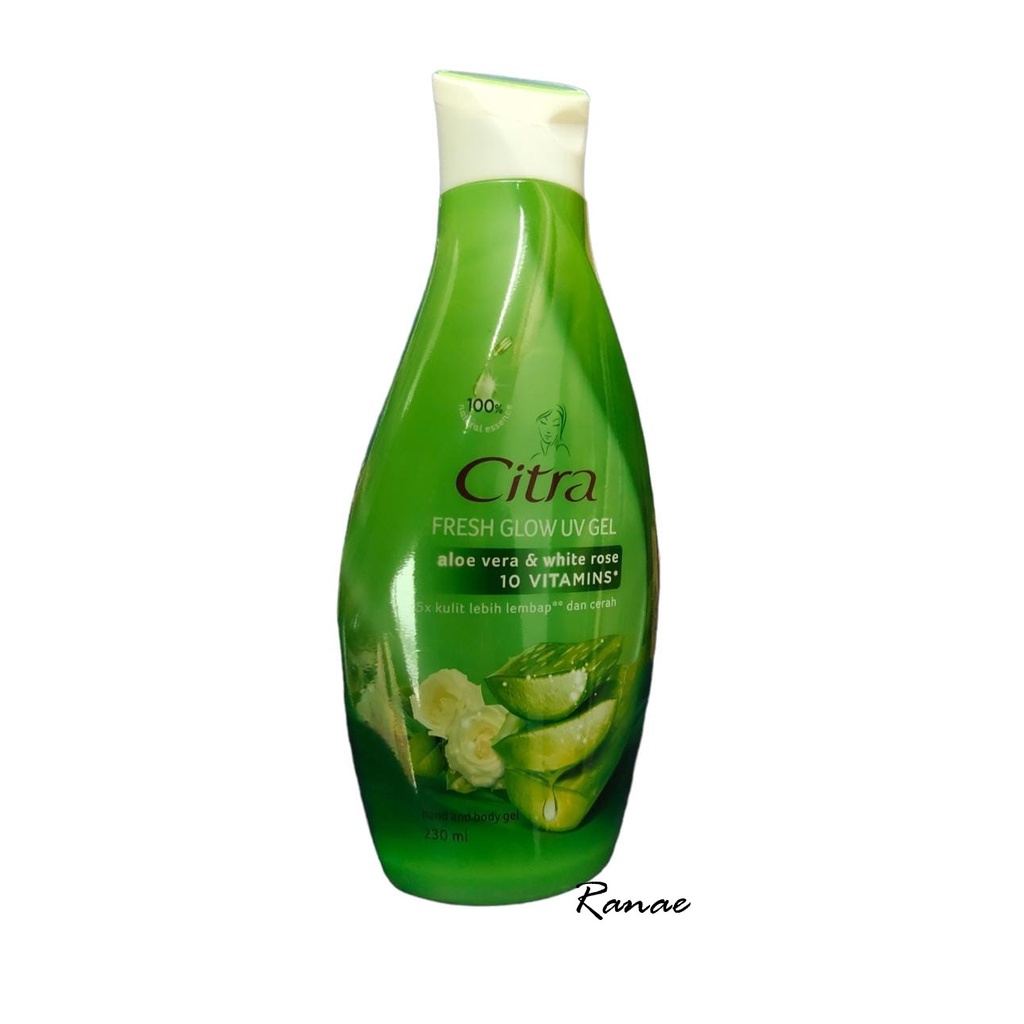 Citra Fresh White UV GEL Aloe Vera &amp; White Rose Body Lotion 230 mL