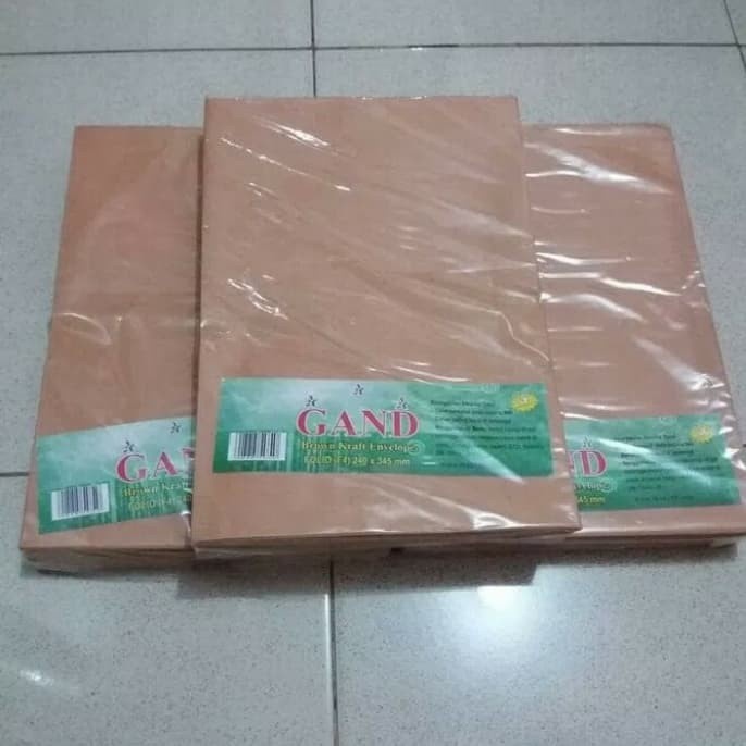 

Hot Sale Amplop.Coklat Folio Seal/Lem/Harga Per Pak/Isi 100 Lembar Limited