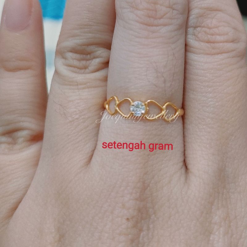 cincin emas muda setengah gram