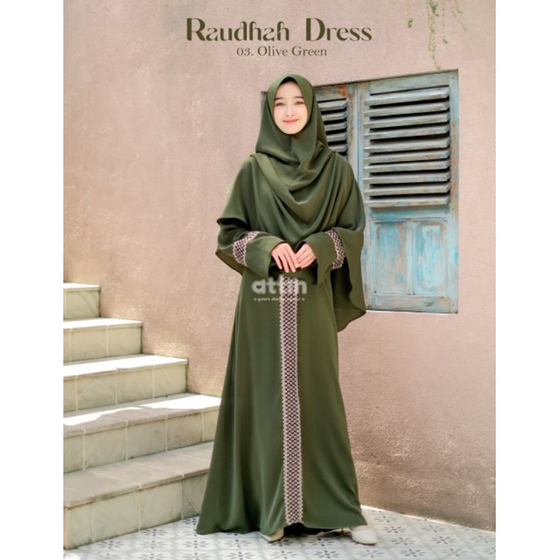RAUDHAH DRESS BY ATTIN DRESS CANTIK TERBARU
