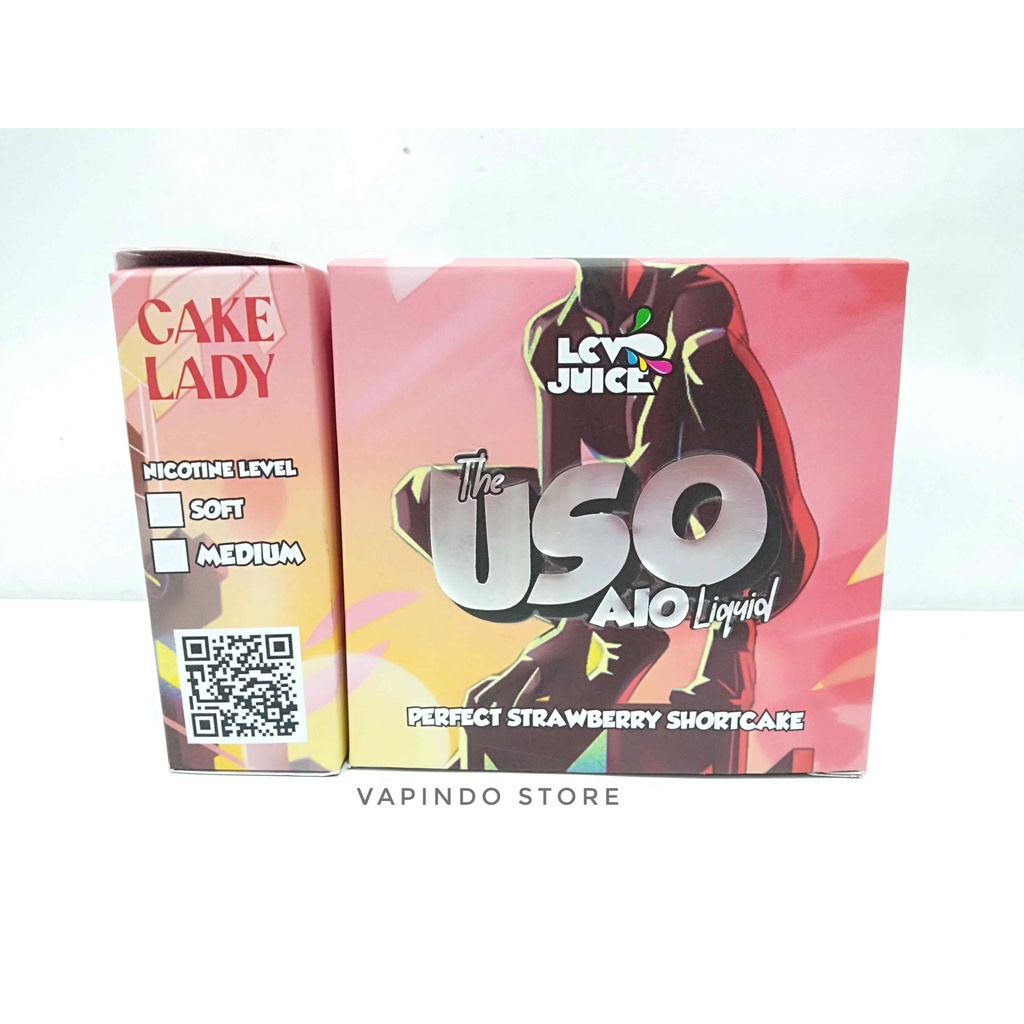 USO AIO CAKE LADY PERFECT STRAWBERRY SHORTCAKE 30ML 3MG BY LCV