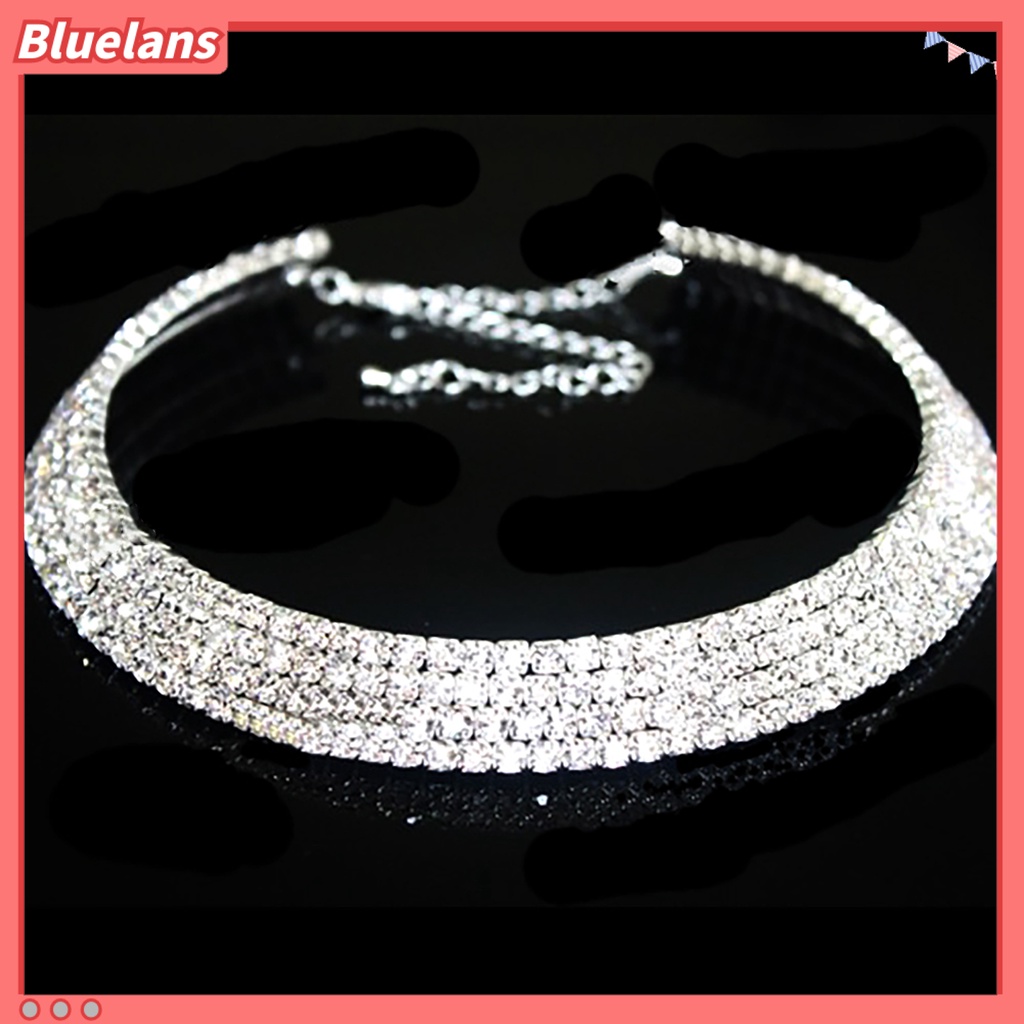 Baru! Kalung Choker Kristal Dengan Hiasan Berlian Tiruan Untuk Pernikahan Pesta Ulang Tahun