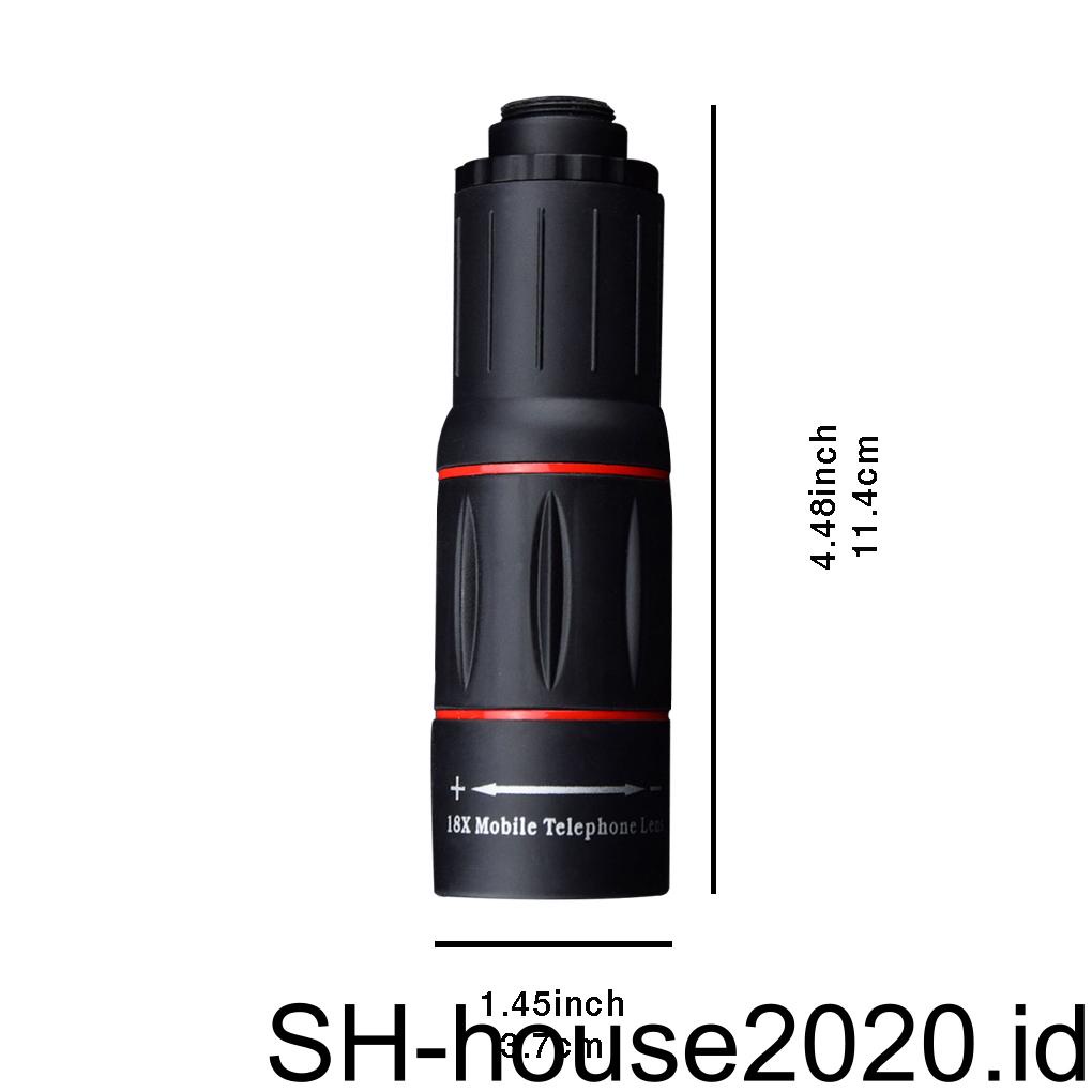 Lensa Teleskop Monocular Zoom 18X Untuk Kamera Handphone (house2020)