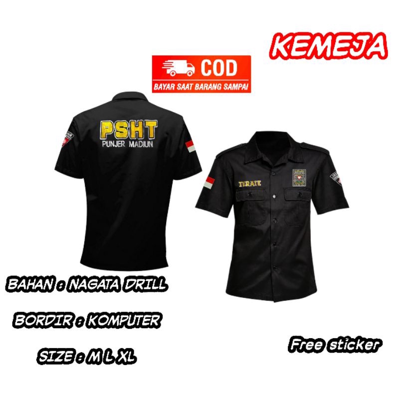 KEMEJA PSHT PUSAT MADIUN TERLARIS • KEMEJA BORDIR • KEMEJA PRIA • KEMEJA MURAH  • KEMEJA SH TERATE T