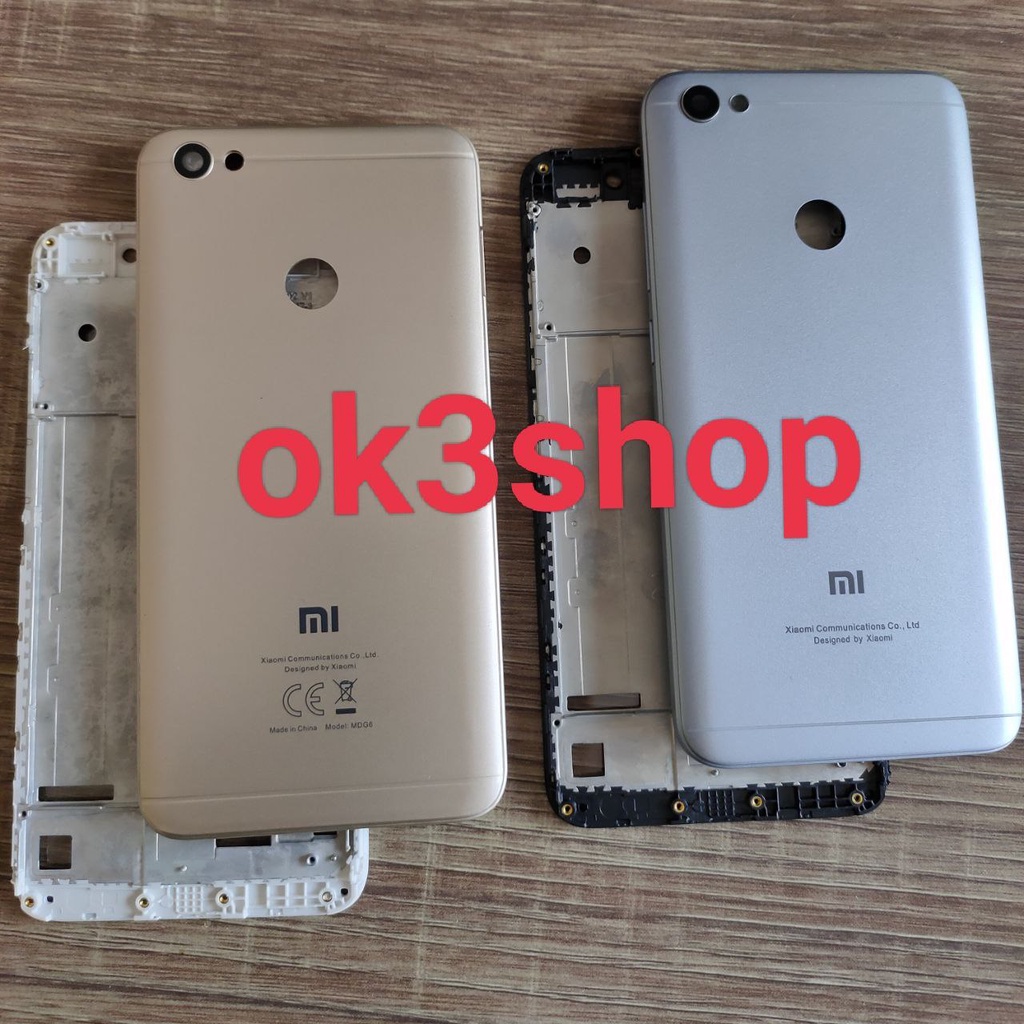 Backdoor Casing Tutup Belakang + Frame Lcd Tulang Tengah HP Xiaomi Redmi Note 5A Prime Backdor Redmi