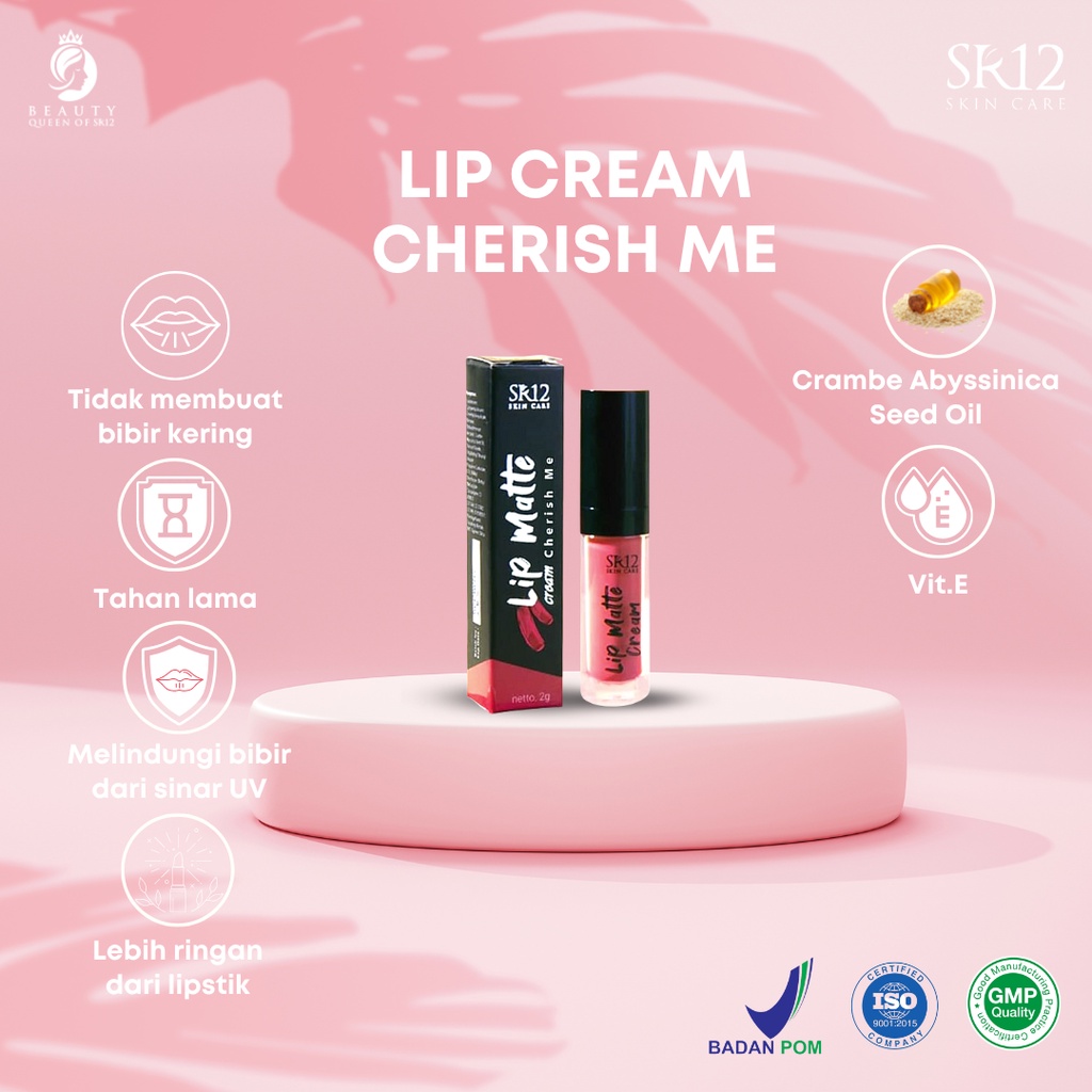 Lip Matte Cream Lip Cream Lembut Tahan Lama Lip Krim Mini Lipmatte Cream Pewarna Bibir Alami Perawatan Bibir