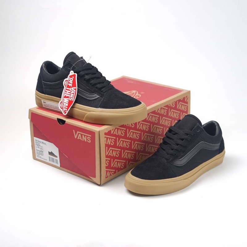 Jual Sepatu Vans Old Skool Mono Black Gum/Hitam Coklat | Shopee Indonesia