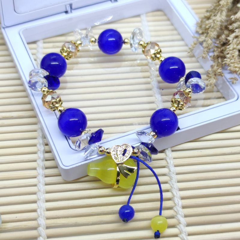 Gelang Tangan Batu Kristal.Gelang manik Batu Cat Eye.Gelang Korea