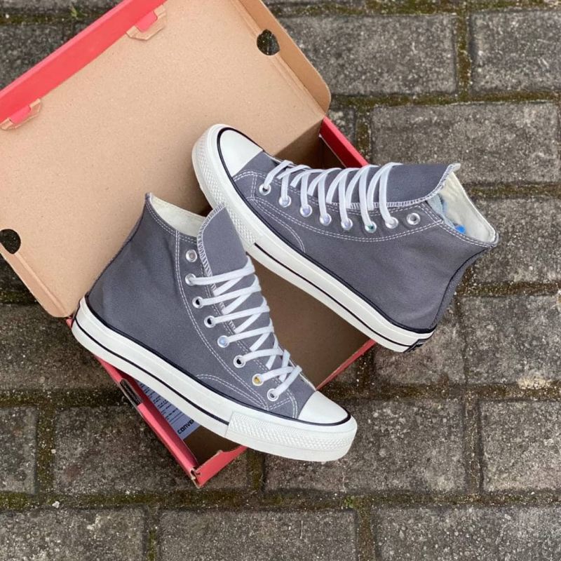 CONVERSE PREMIUM HIGH GREY / SEPATU CONVERSE PREMIUM ABU