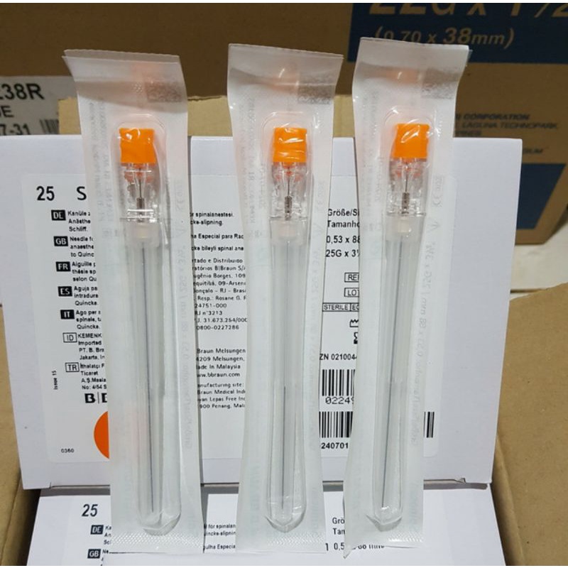 Spinocan 25 G. Spinocan 26 G. Spinocan 27 G. B Braun / Pcs