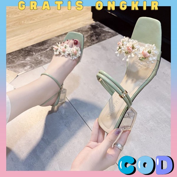 Hils Wanita Hills Hells Haihils Haihil Sepatu Hak Pesta Import High Sandal Heels Wanita Tali Hak Bes