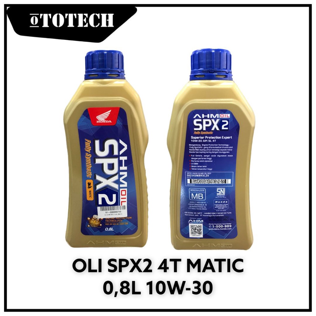 AHM OIL / OLI AHM SPX2 MATIC 10W-30 800Ml DAN 650ML
