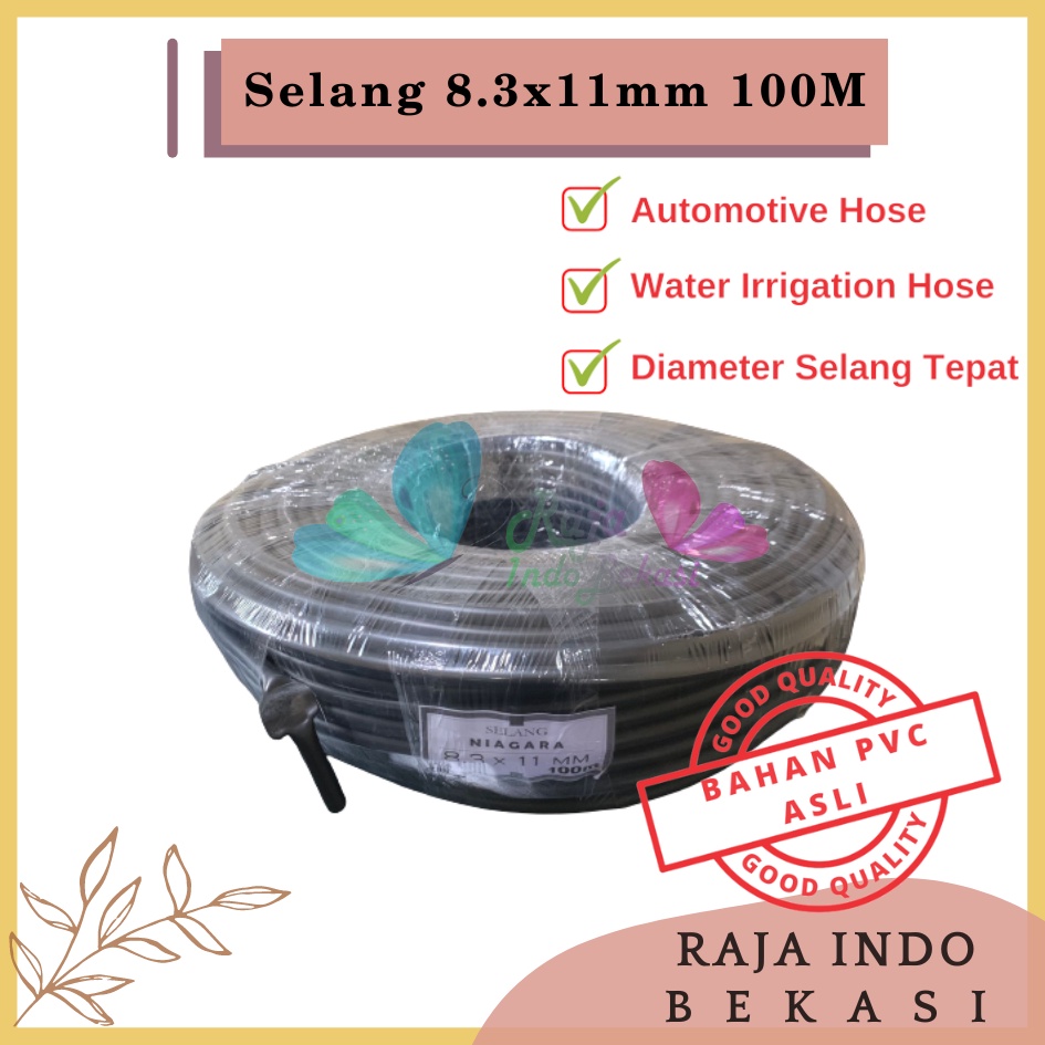 Selang Pe 11mm 16mm 1ROL 50m 100m Kualitas Bagus Fertigasi Irigasi Hidroponik NFT / DFT /Selang PE 8/11 mm-SELANG PE 8 / 11MM ALAT SIRAM HOSE IRIGASI HIDROPONIK FERTIGASI SPRAYER MISTING HDPE TAMAN KEBUN AIR KNAPSACK GENDONG 8 12 MM