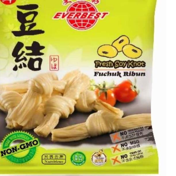 

✨Terbaru✨ Everbest Fuchuk Ribun Kembang Tahu Ikat Fucuk Fresh Soya Knot 500g Vegetarian Malaysia serbuuu !