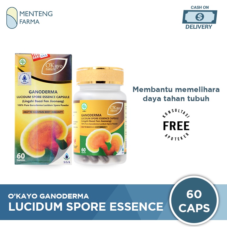 O'Kayo Nature Ganoderma Lucidum Spore Essence Capsule - Memelihara Kesehatan Tubuh