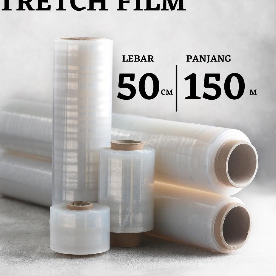 

New PLASTIK WRAP WRAPPING - STRETCH FILM BENING 50X150 ✓