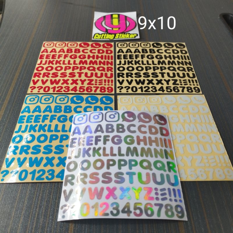 

sticker cutting ABJAD