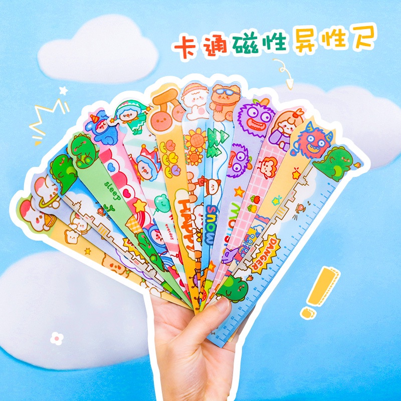 

Penggaris Magnet Motif Karakter Lucu Anak-Anak/ Penggaris Jepang Lucu
