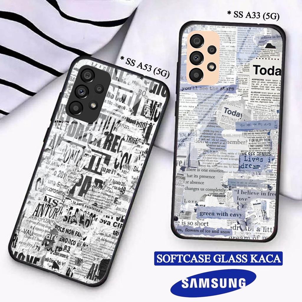 Softcase Glass Kaca SAMSUNG A33 & SAMSUNG A53 (5G) - Case Handphone SAMSUNG A33 & SAMSUNG A53 (5G)  