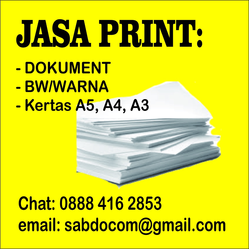 

Print Cetak Online HVS F4 A3