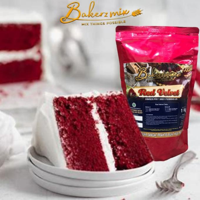 

[COD] Tepung Premix Bakerzmix Red Velvet Steam Cake Rose Water Cake [COD]