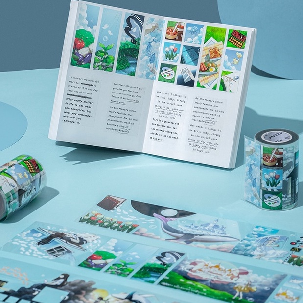 

[SAMPLE] washi tape | masking tape | PET tape | selotip bullet journal / bujo planner sticker - MOOD