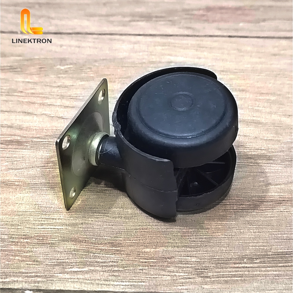 RODA PLASTIK CASTER / RODA PLASTIK RAK MEJA KURSI LEMARI PLAT 1.5 INCH